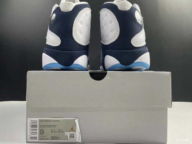 1st Kicks 690 Air Comfortable Powder Jordan Blue 13 Dark 414571- 1121